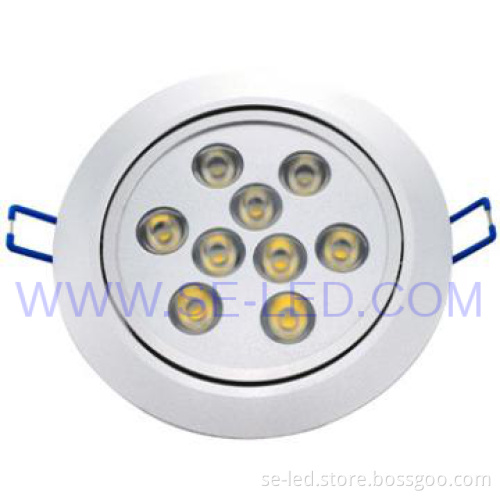 commercial energy saving high power white 9W led ceiling lighting